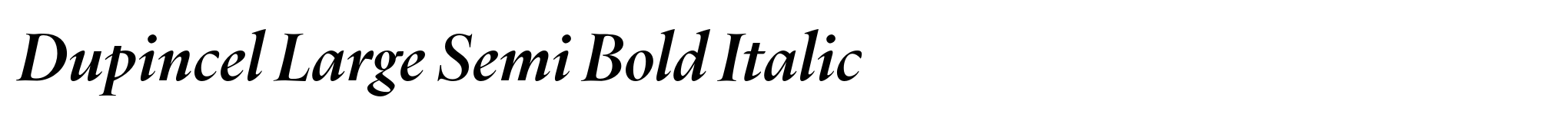 Dupincel Large Semi Bold Italic image